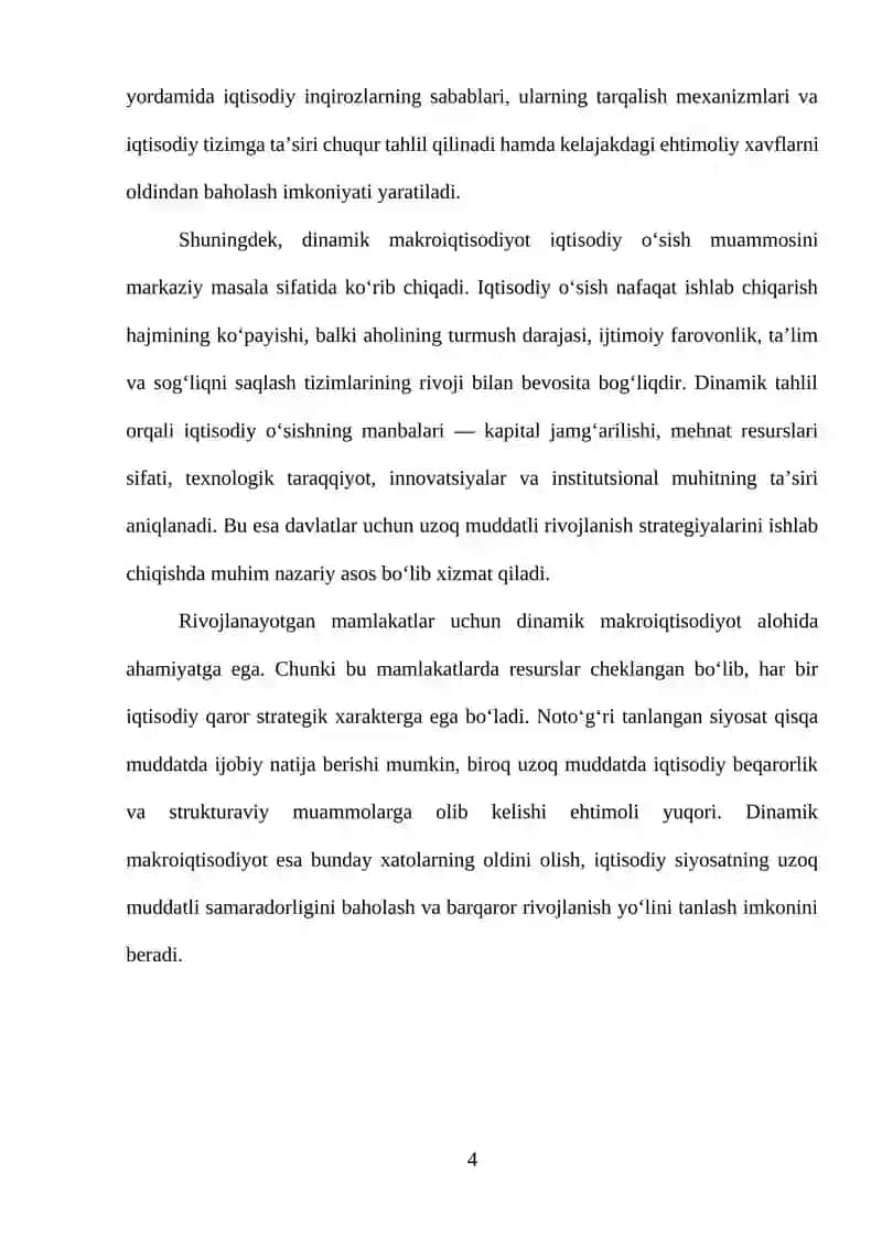 DINAMIK MAKROIQTISODIYOT FANIGA 4