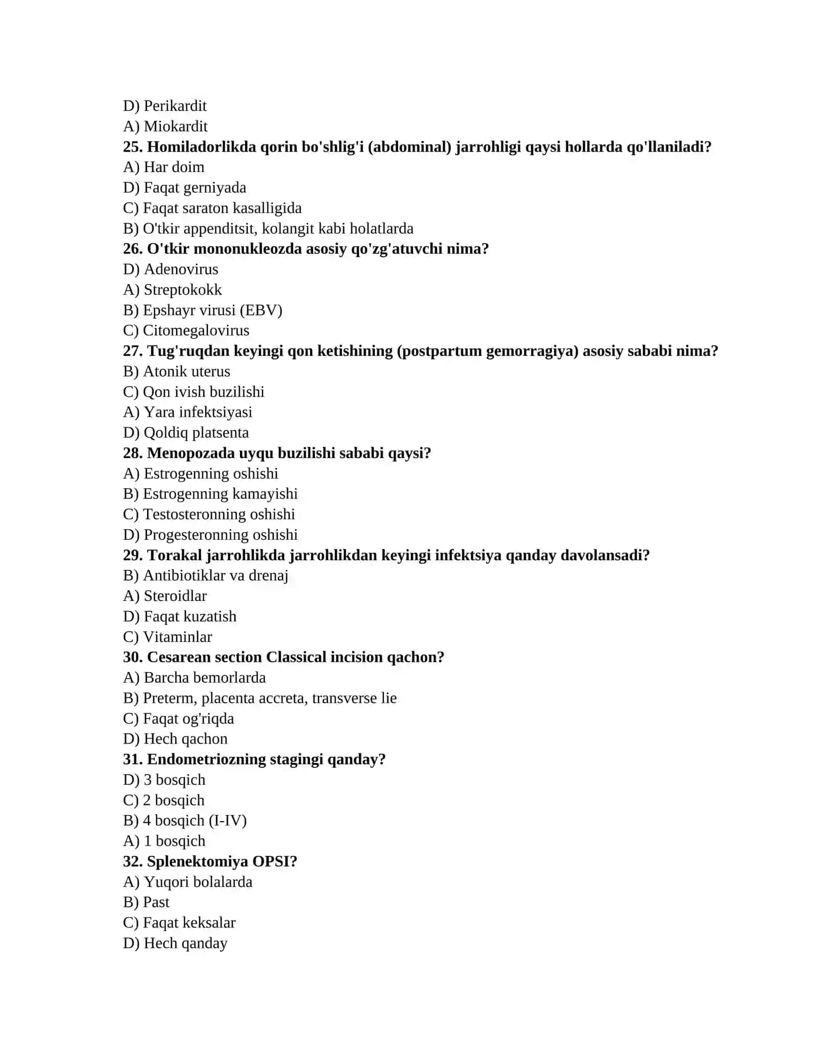 Nevropatologiya testlari 4