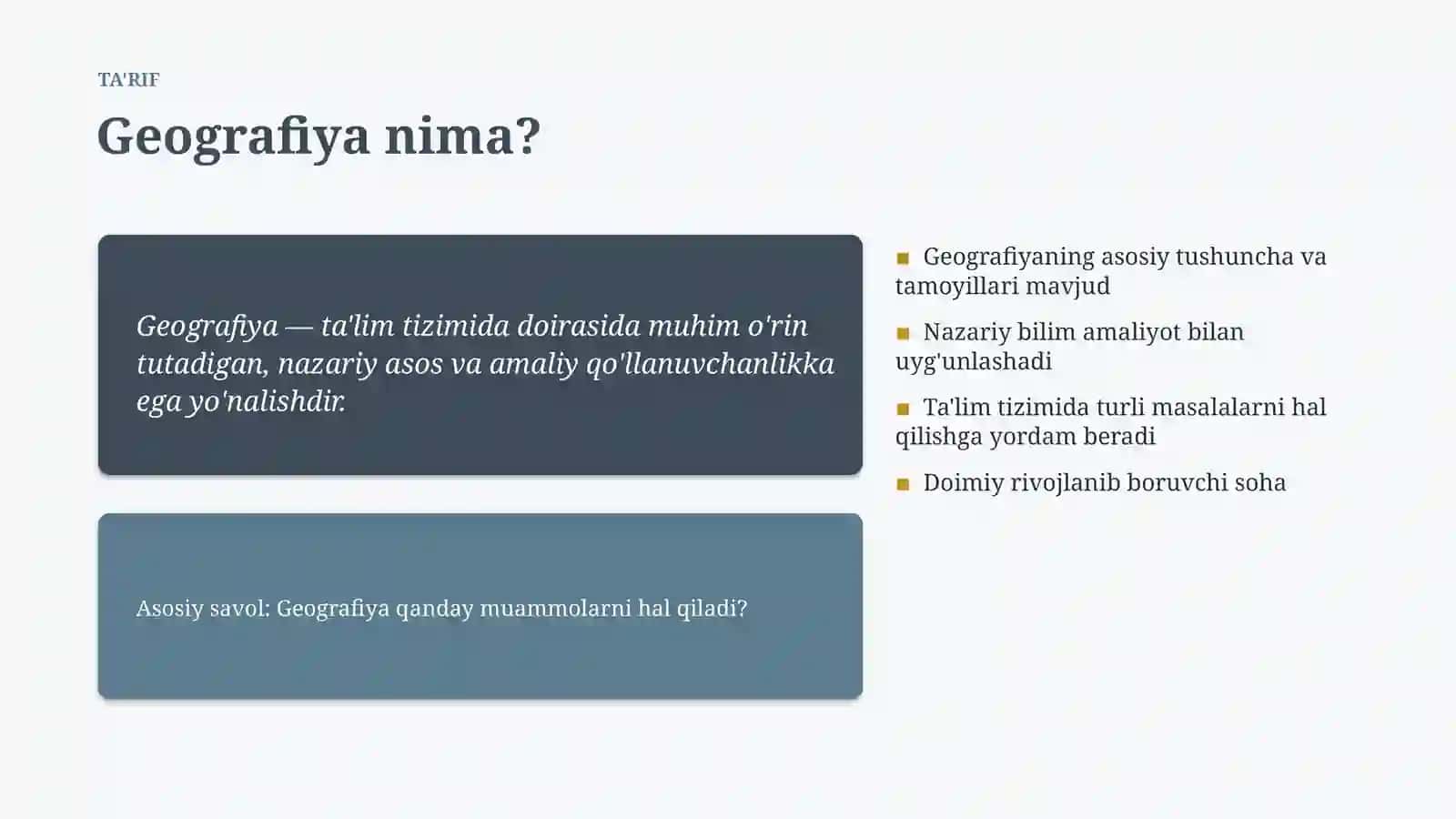 Geografiya Metodlari va Usullari 4