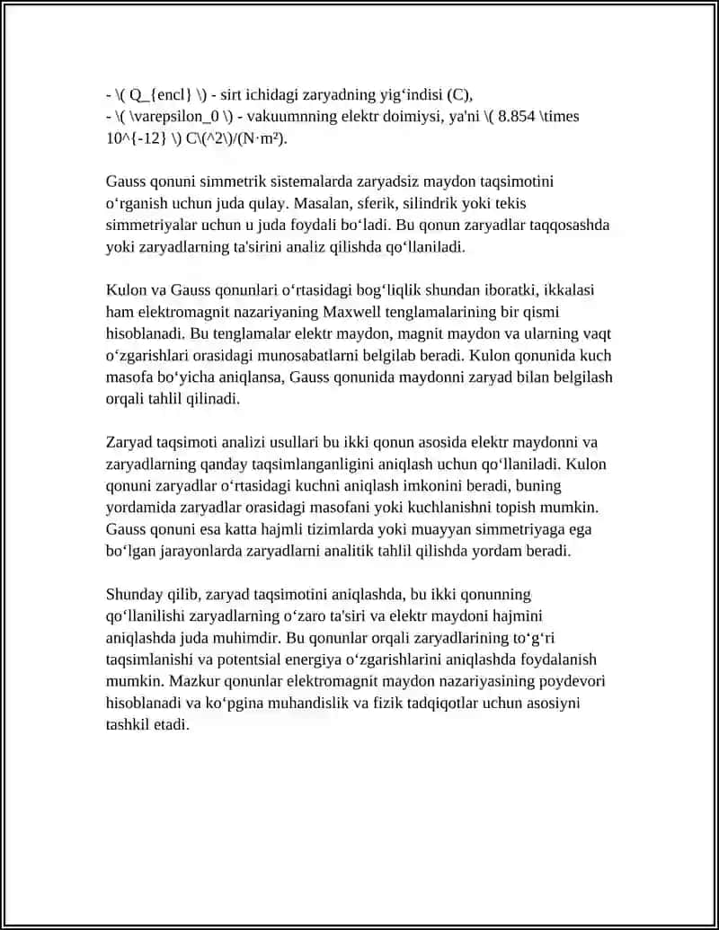 ZARYAD TAQSIMOTI ANALIZI USULLARI 4