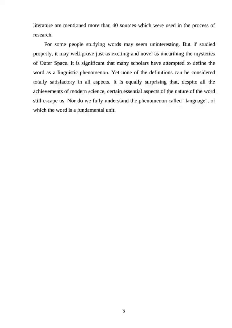 THE MORPHOLOGY OF THE ME LANGUAGE 4