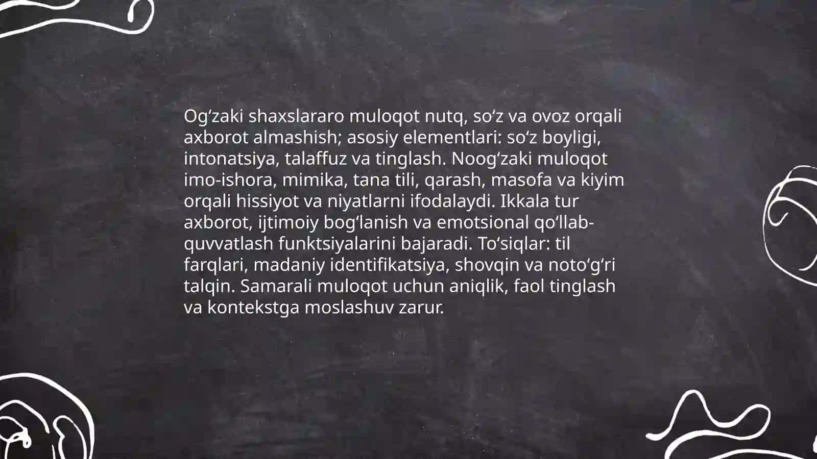 Shaxslar aro muloqot 4