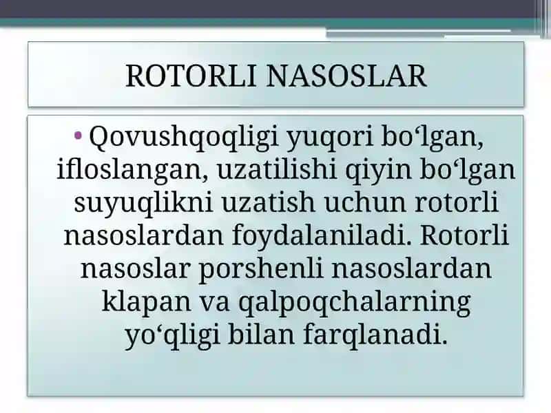 Rotorli nasoslar 4