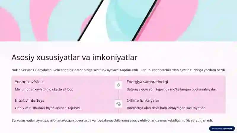 Nokia Service mobil operatsion tizimi 4