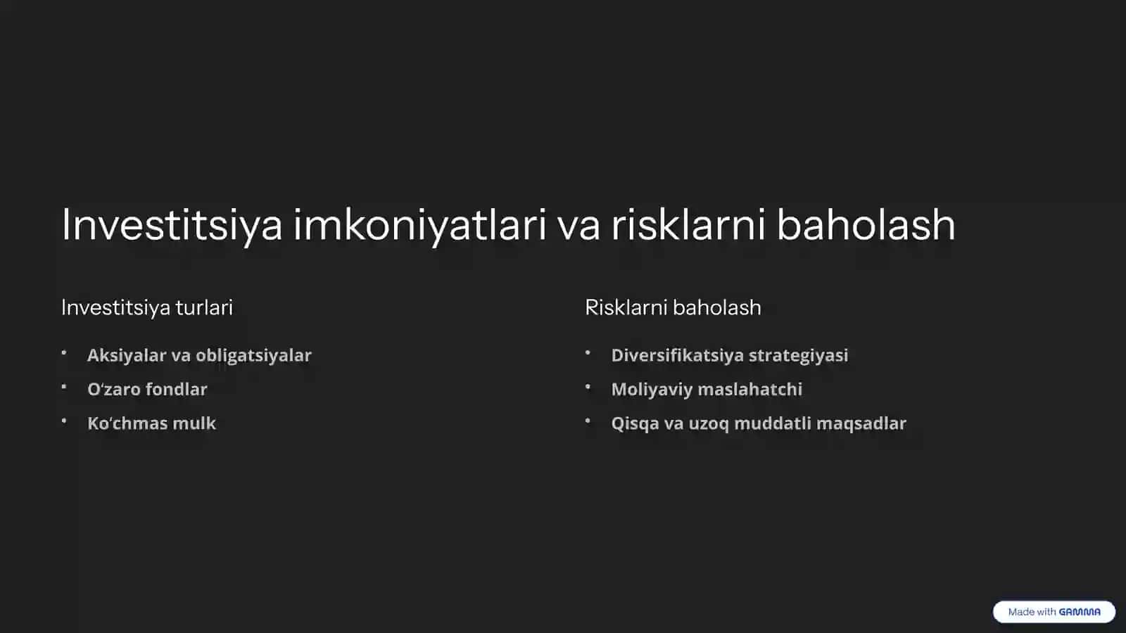 Uy xoʻjaliklari moliyasi 4