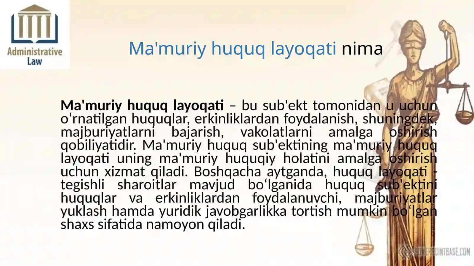 MA'MURIY HUQUQ SUB'EKTLARI 4
