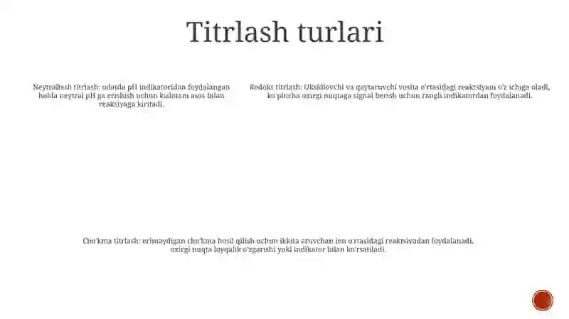 Kislota-Asosli Titrlash 4
