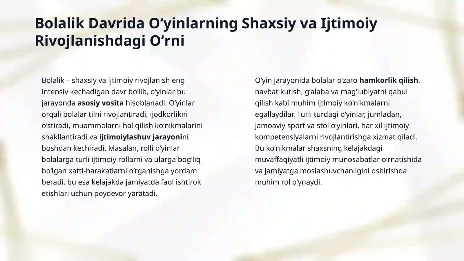 Oʻyinlar-ijtimoiy faoliyat sifatida 4