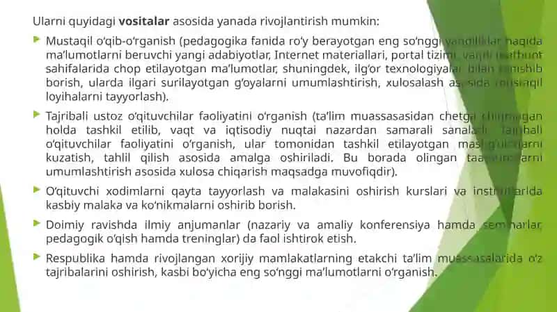 Pedagogik Mahoratning Asosiy Qismlari 4
