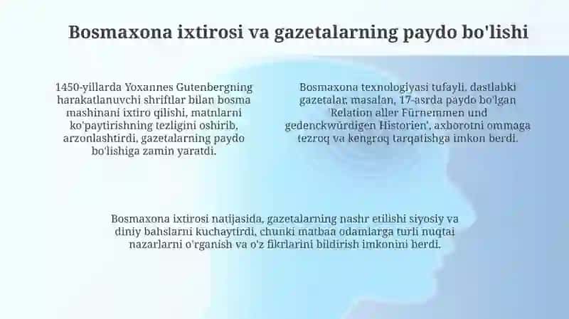 Qo'lyozma yangiliklardan birinchi gazetagacha 4