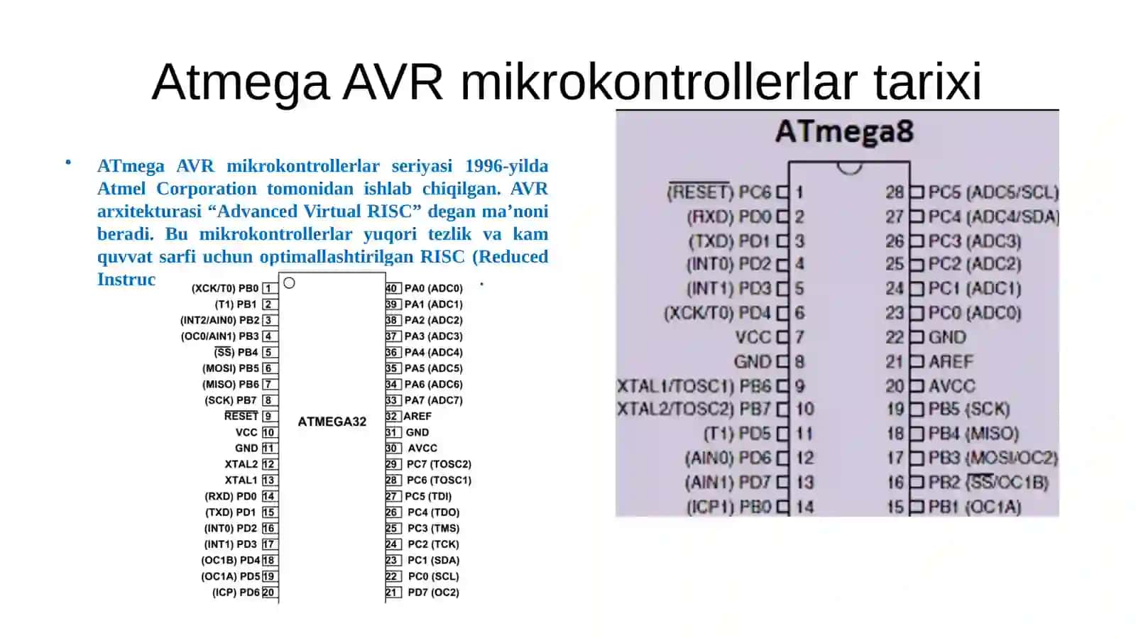 Atmega AVR mikrokontrollerlari 4