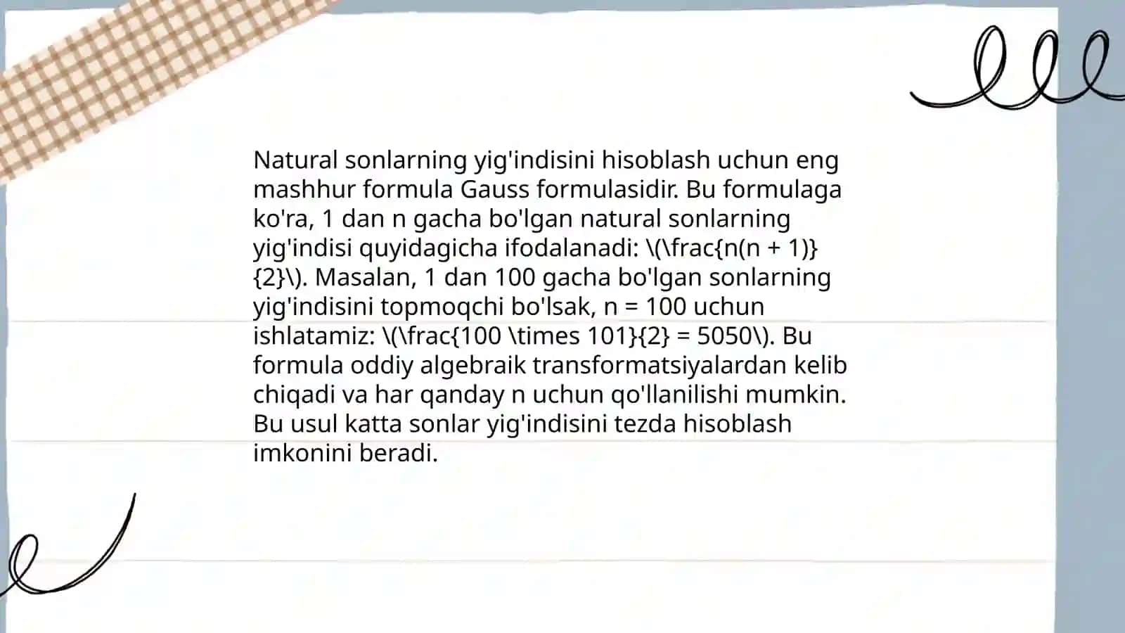 Matematik Induksiya Usuli 4