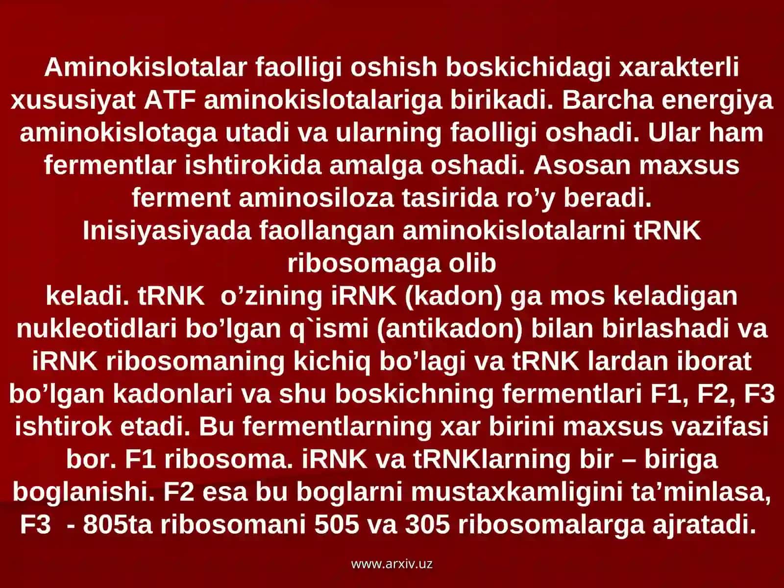 Oqsil biosintezi 4