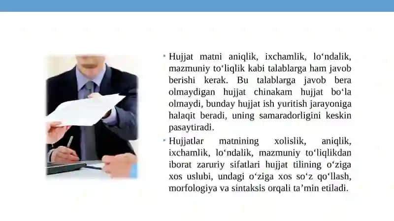 HUJJAT TURLARI VA  ULARNING XUSUSIYATLARI 4