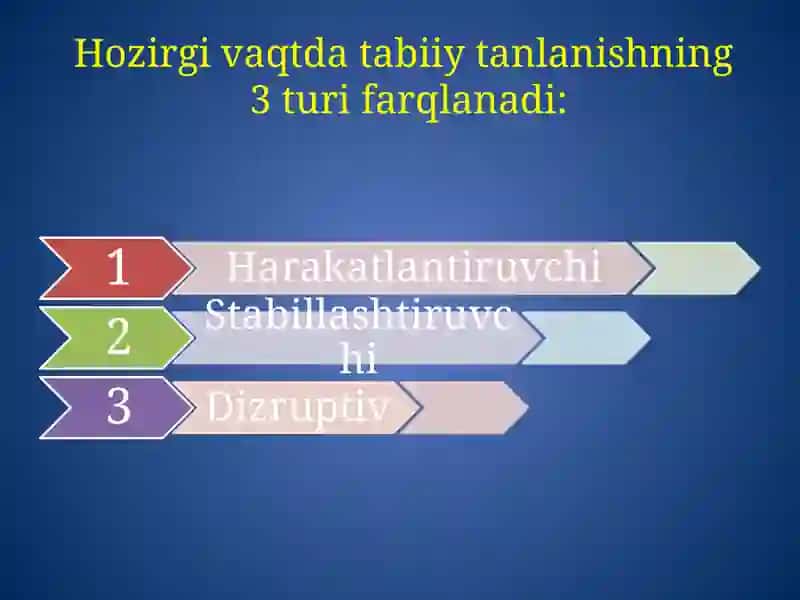 TABIIY TANLANISH VA UNING TURLARI 4