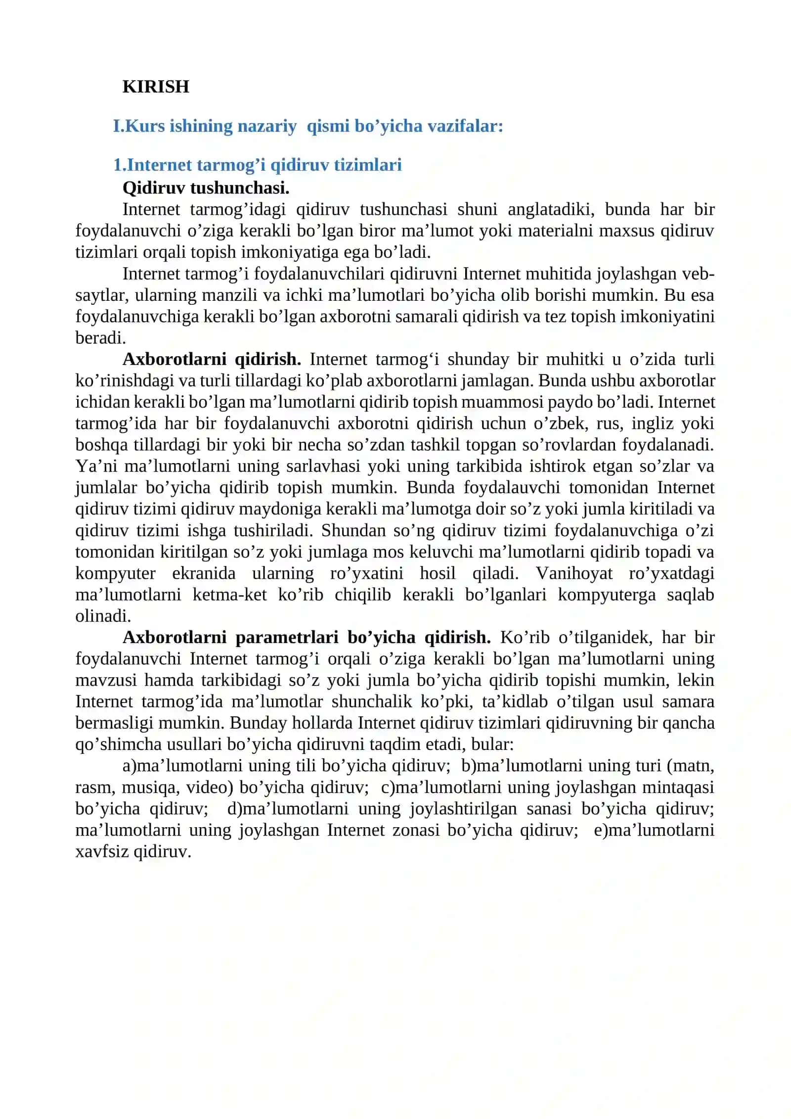 AXBOROT QIDIRUV TIZIMLARI 4