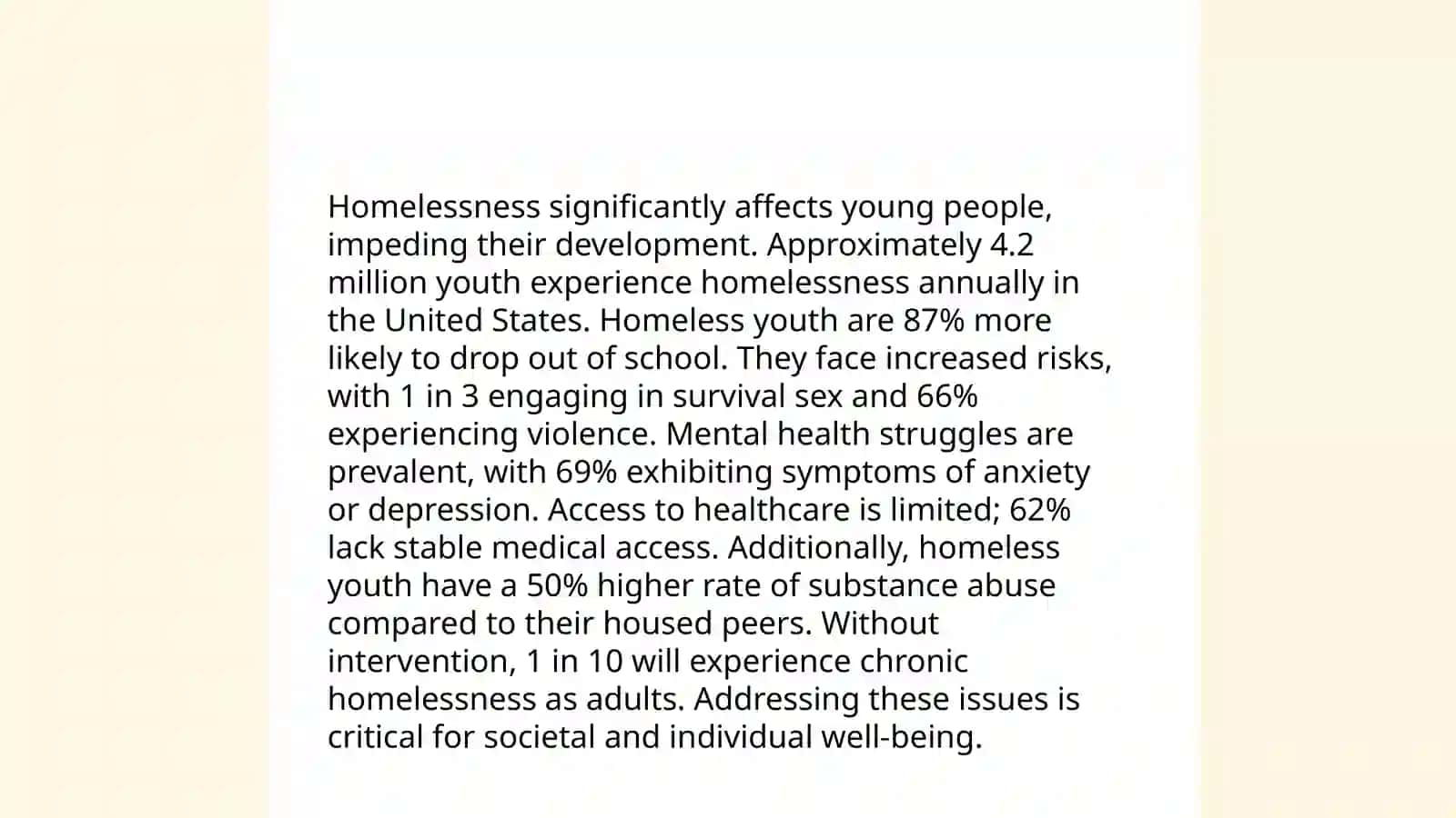 Causes of Youth Homelessness 4