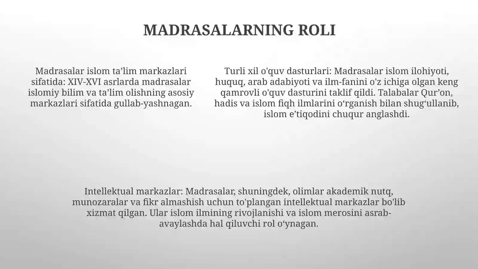 Xiv-Xvi Xonliklarda Ta'lim 4