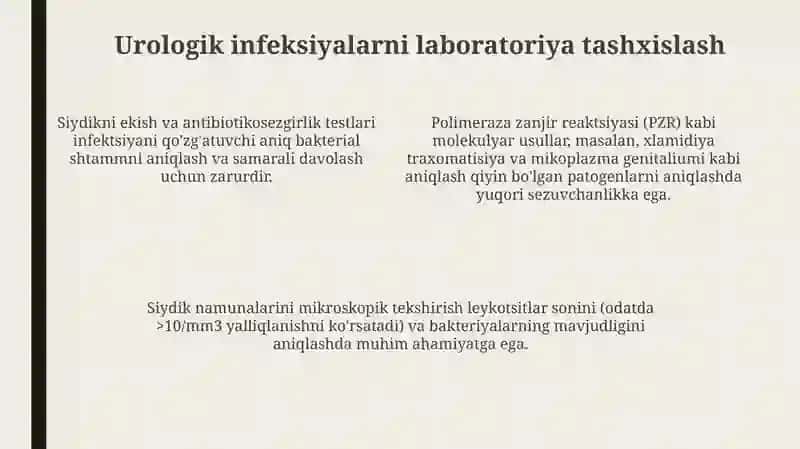Urologik kasalliklarda klinik laboratoriya 4