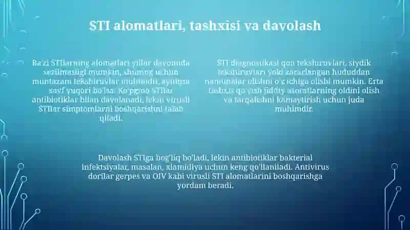 STIlar - Jinsiyyo'lbilantarqaladiganinfeksiyalar 4