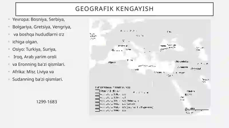 Uch qit’ani birlashtirgan sultonlik ( Usmoniy turklar) 4