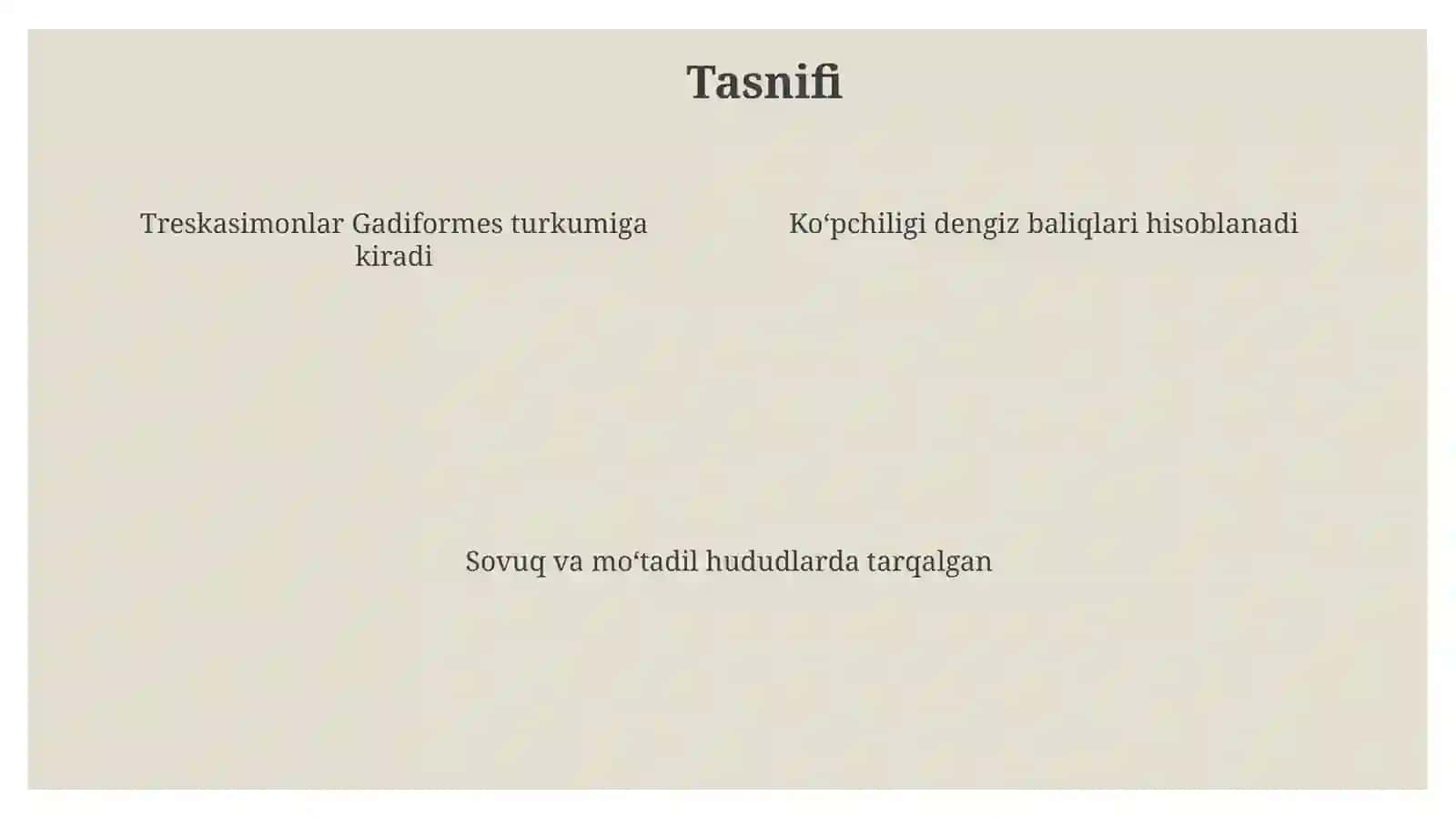 Treskasimonlar guruhi 4