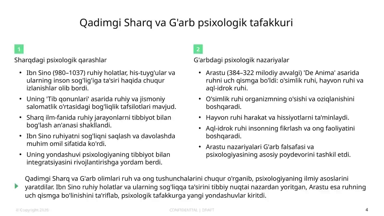 Psixologiya Tarixi: Kirish 4