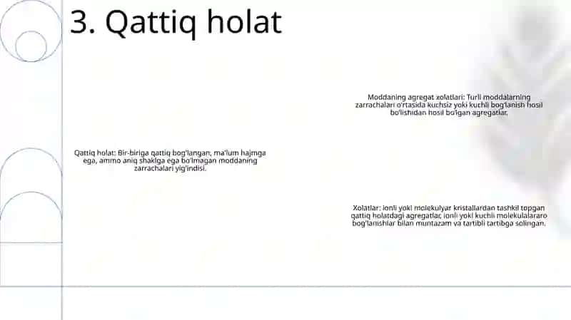 Moddaning Agregat Xolatlari 4