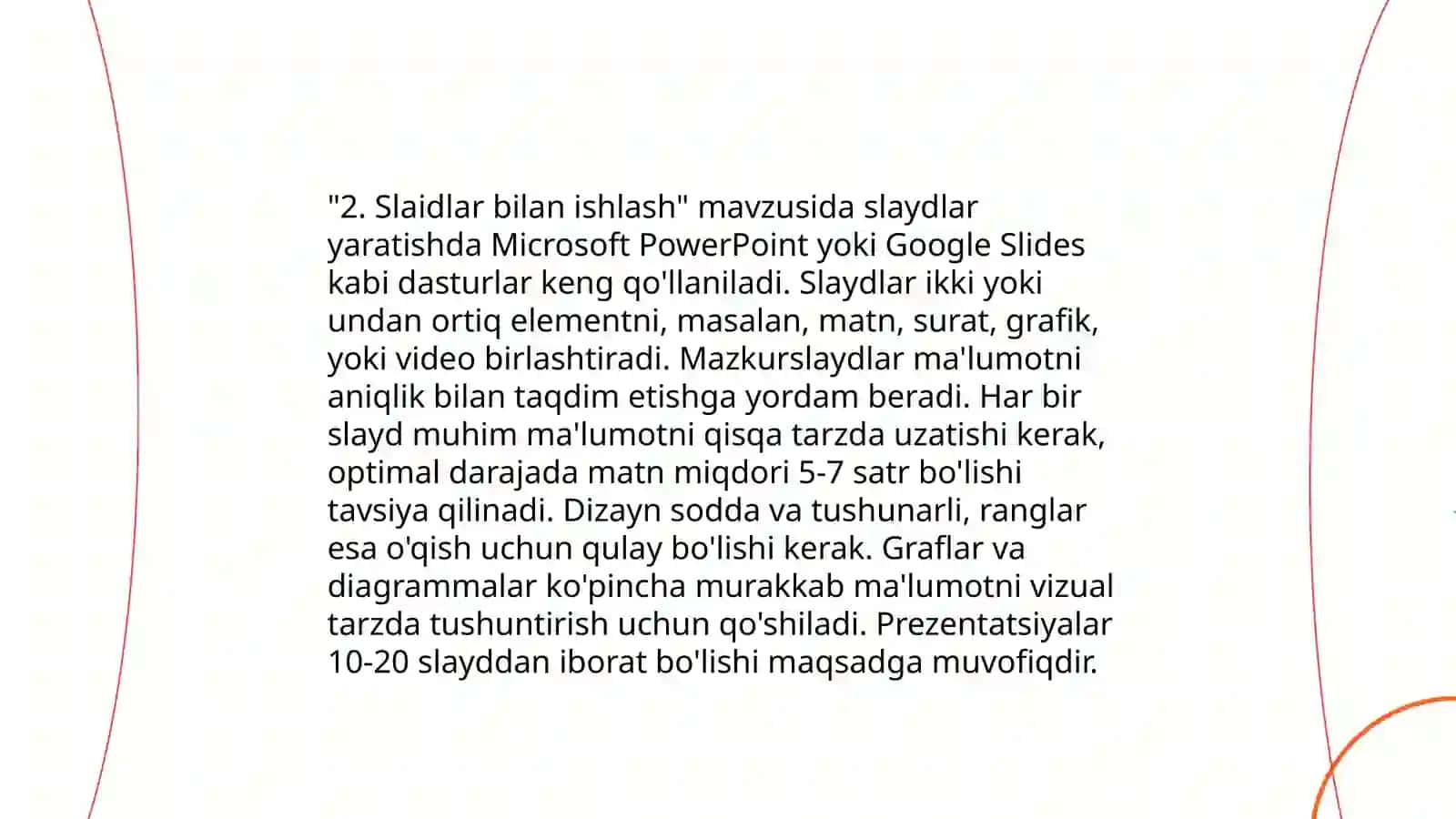 PowerPointda Taqdimotlar Yaratish Asboblari 4