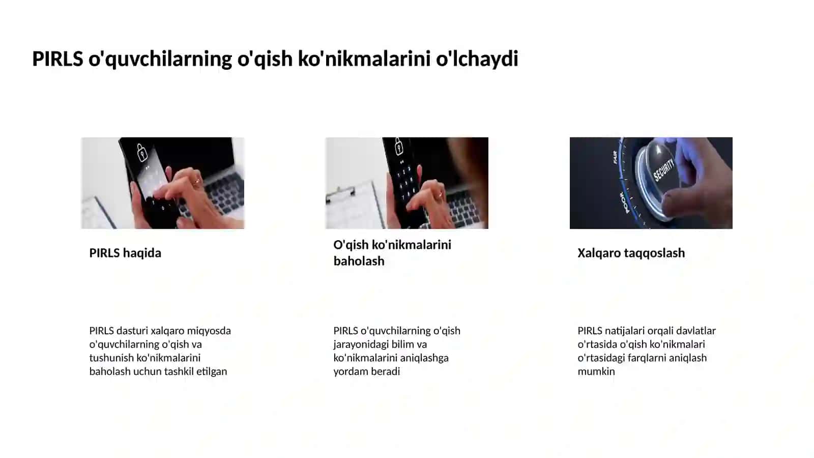 EGRA xalqaro baholash dasturi mazmun va mohiyati 4