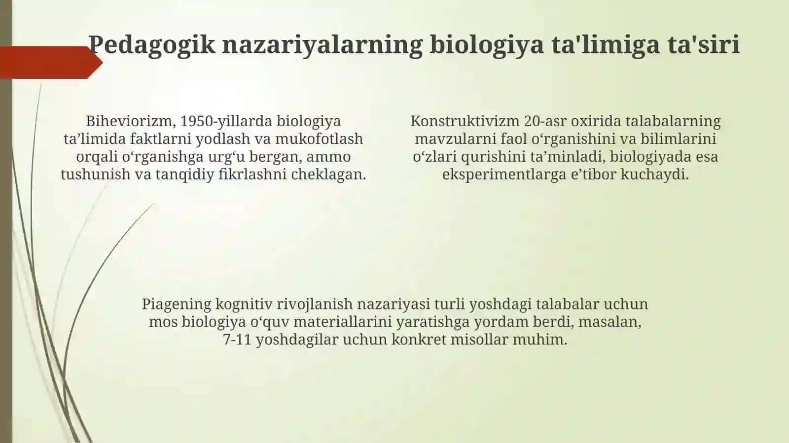 Biologiya o'qitish fanining shakllanishida dastlabki usullar 4