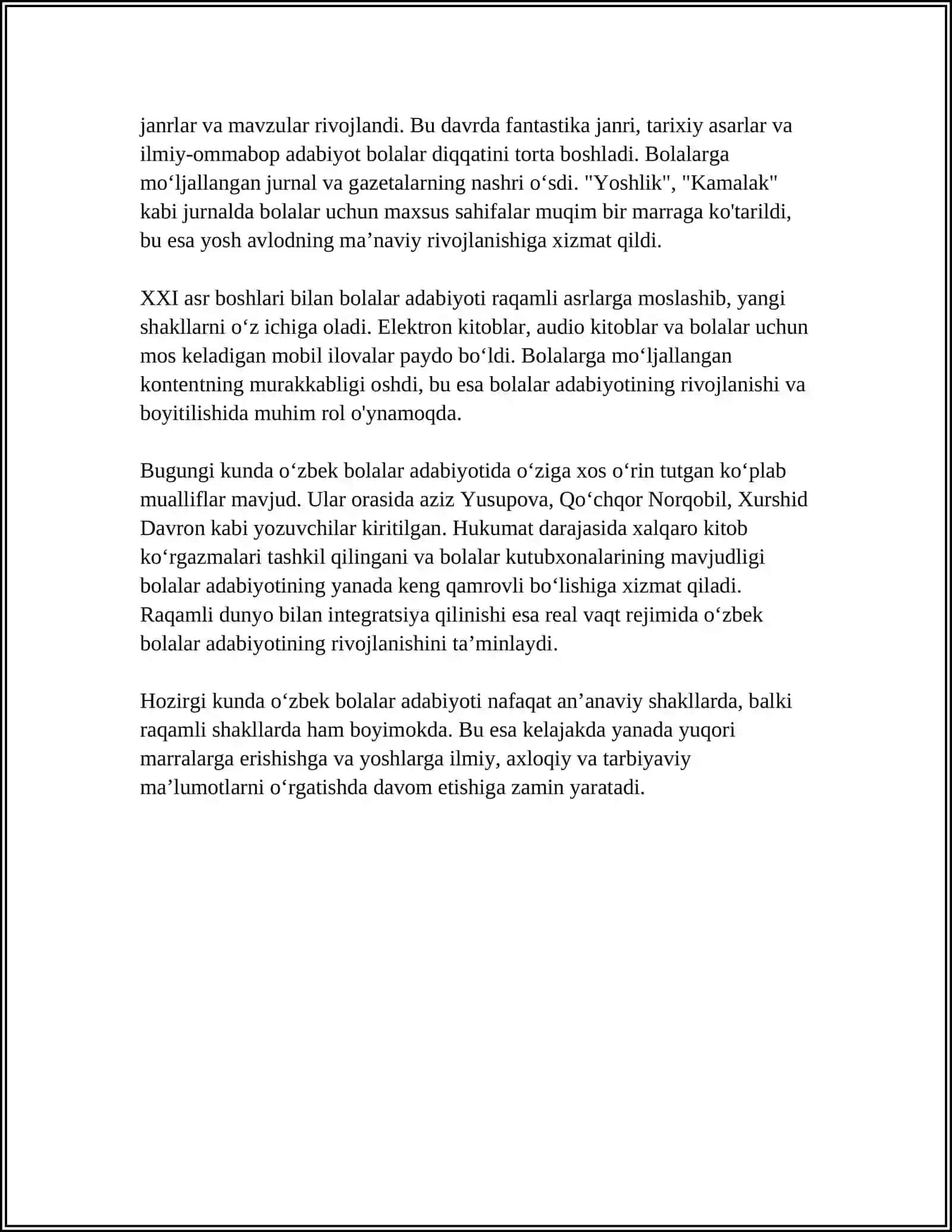 BOLALAR KITOBXONLIGI HAQIDA 4