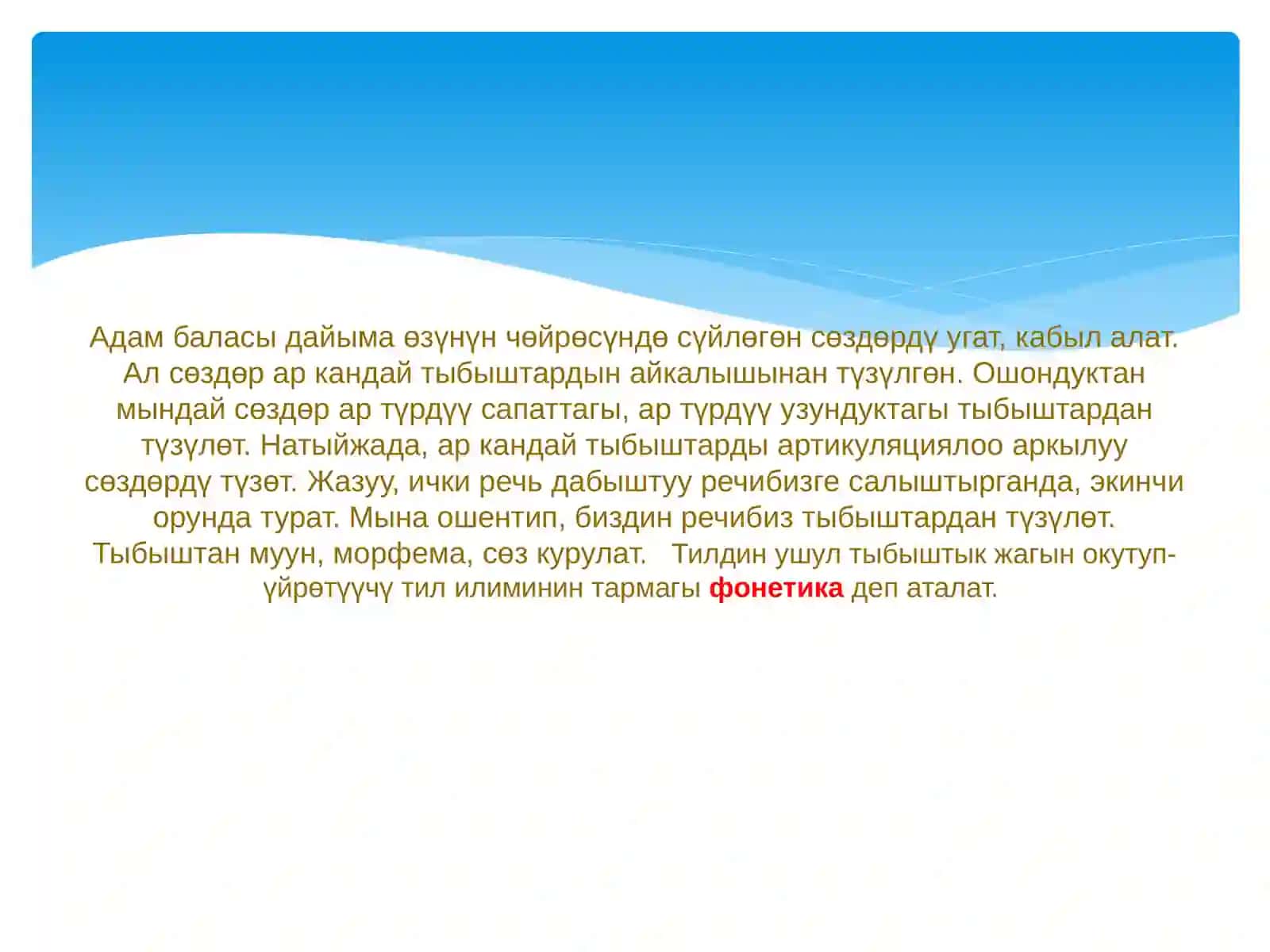 Фонетика жана фонология 4