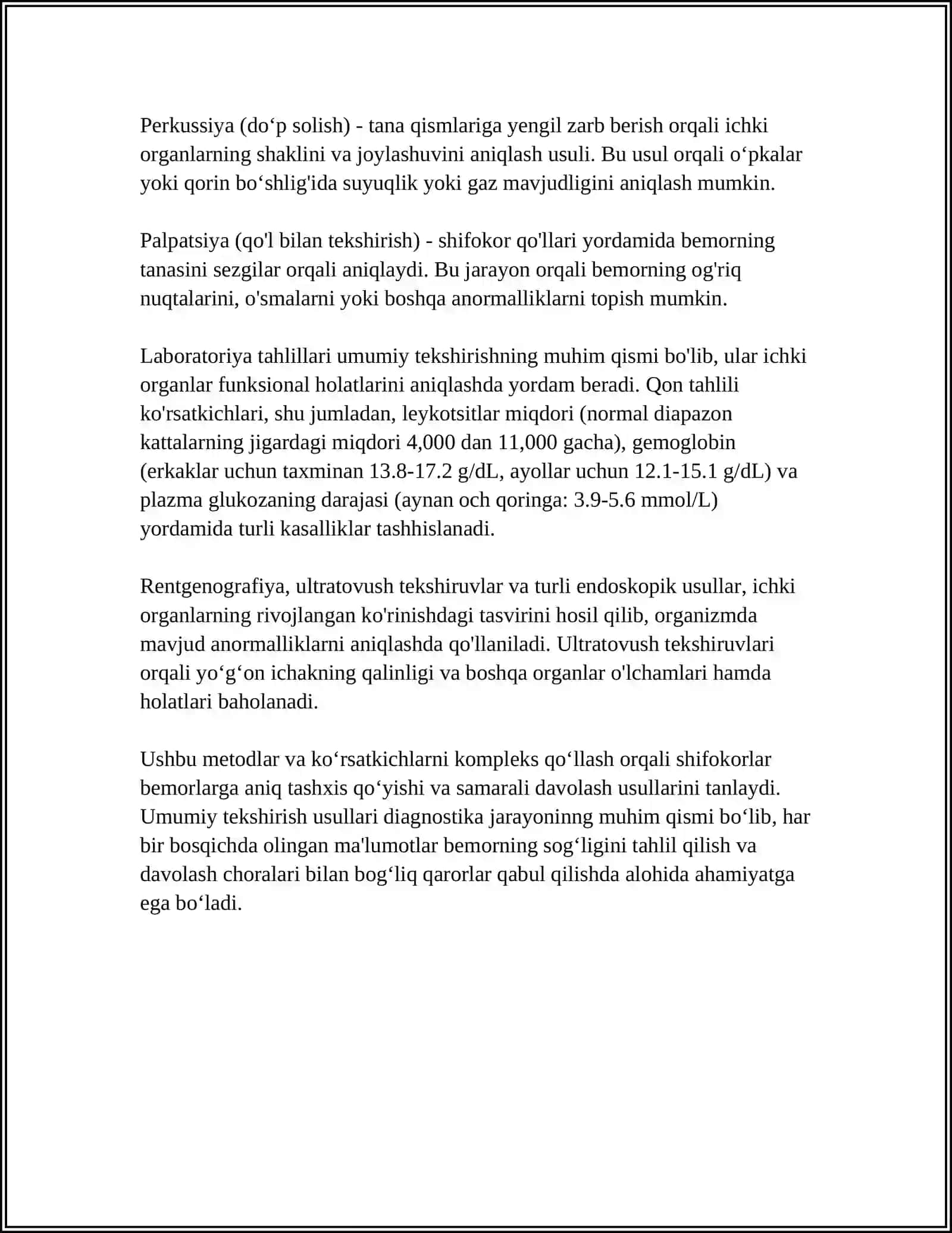 FIZIOLOGIK VA ANATOMIC TEKSHIRUV USULLARI 4