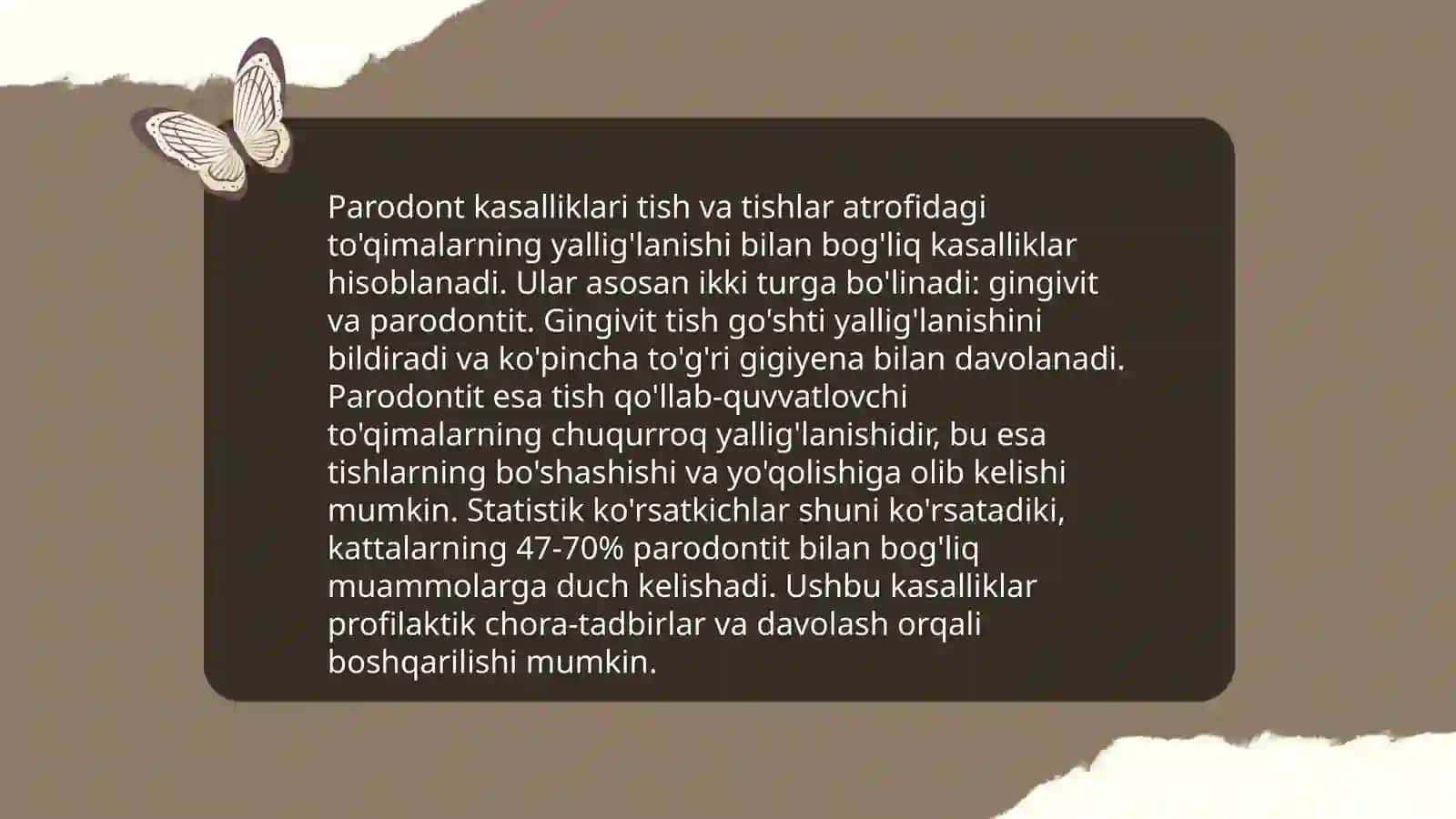 Parodont kasalliklari profilaktikasi 4