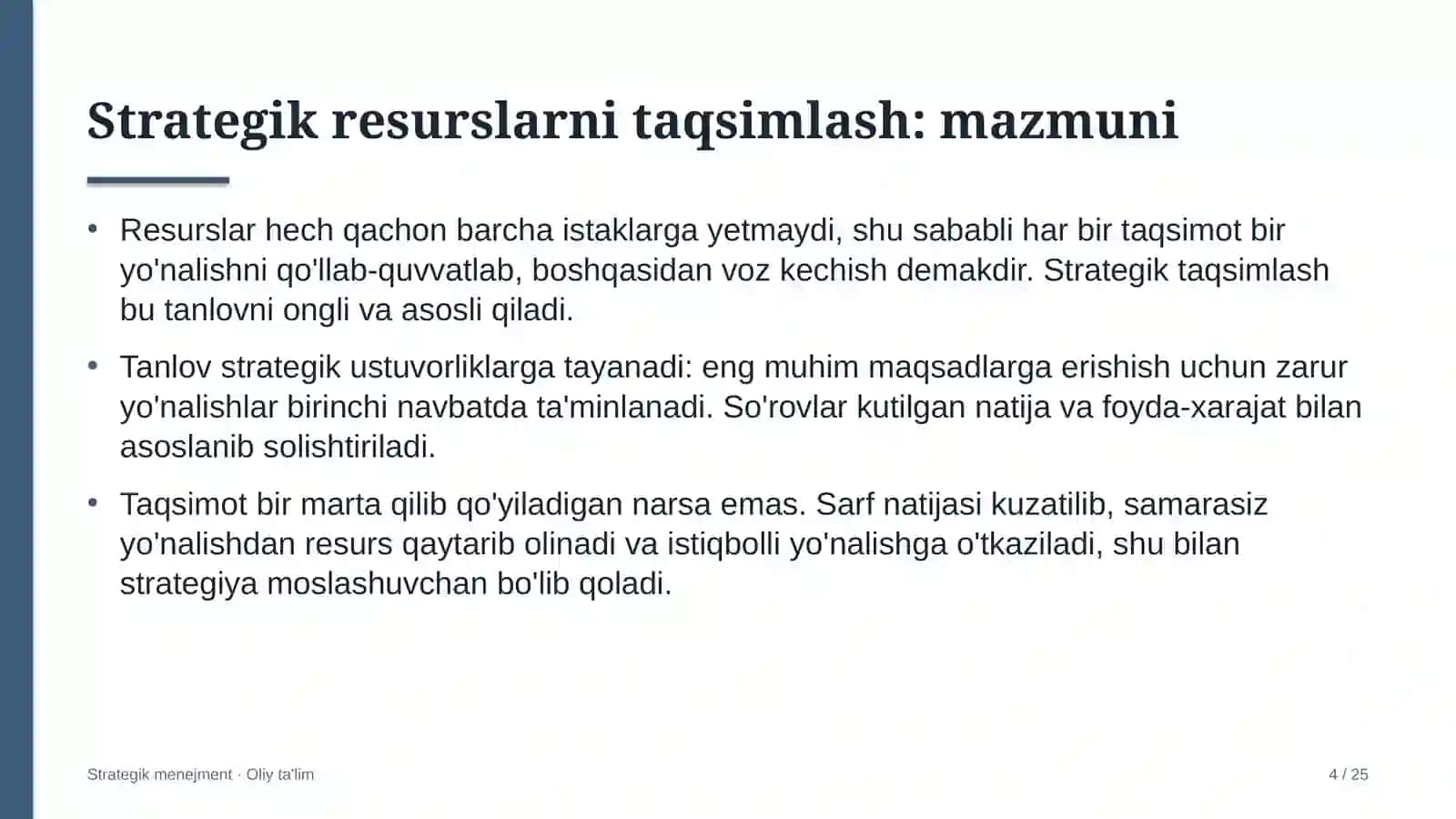 elektronika do'konlarida strategik resurslarni taqsimlash 6381 4
