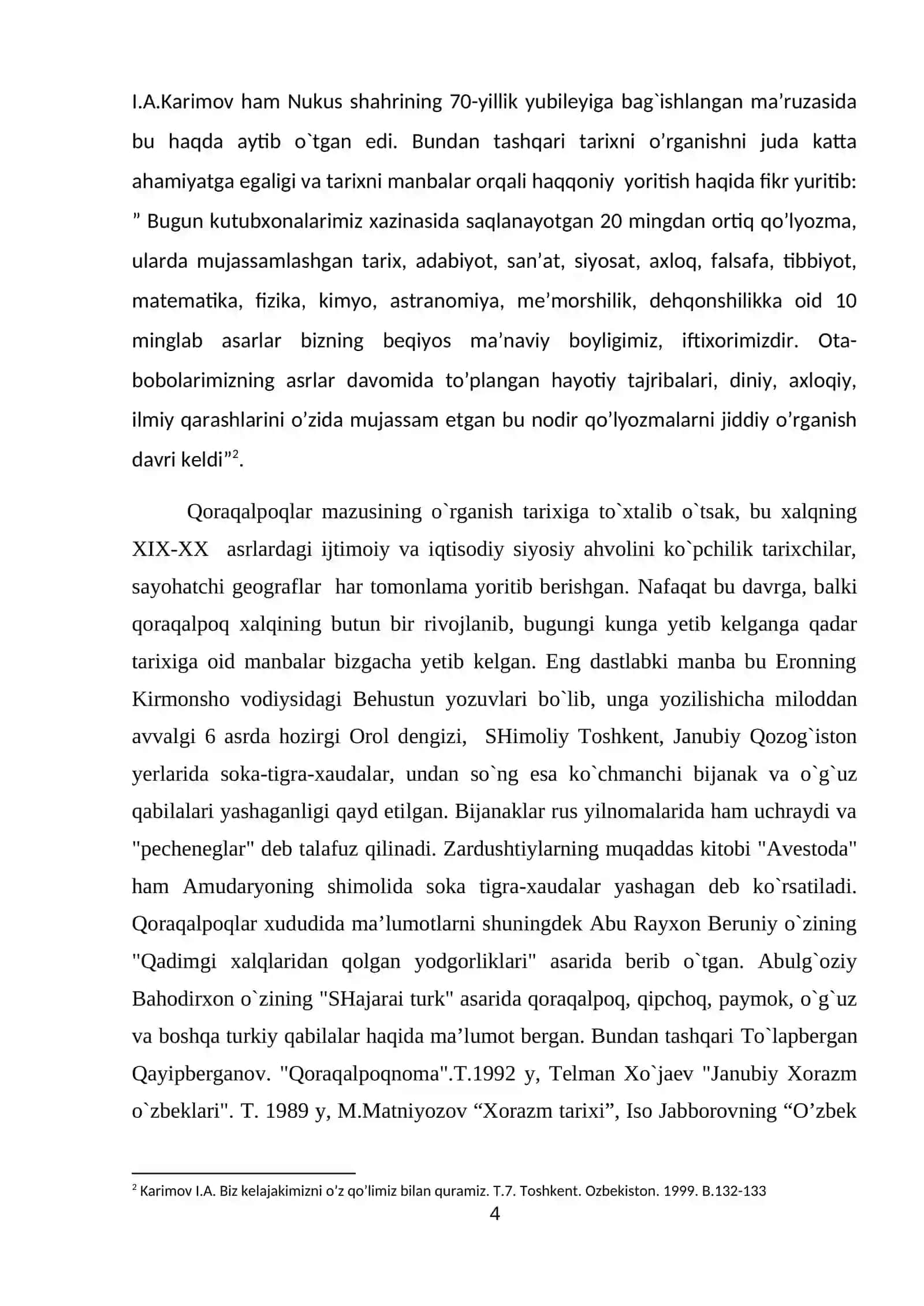 XIX asr oxiri XX asr boshlarida Amudaryoning chap qirg’og’ida yashovchi Qoraqalpoqlarning ijtimoiy-iqtisodiy ahvoli 4