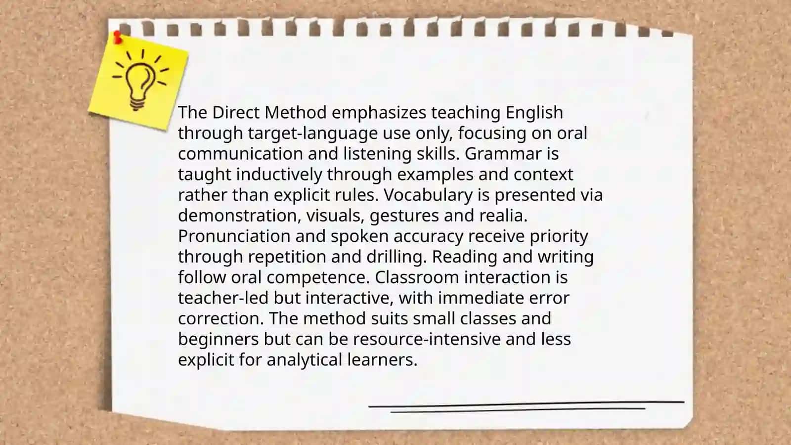 The methods of the teaching Efl 4