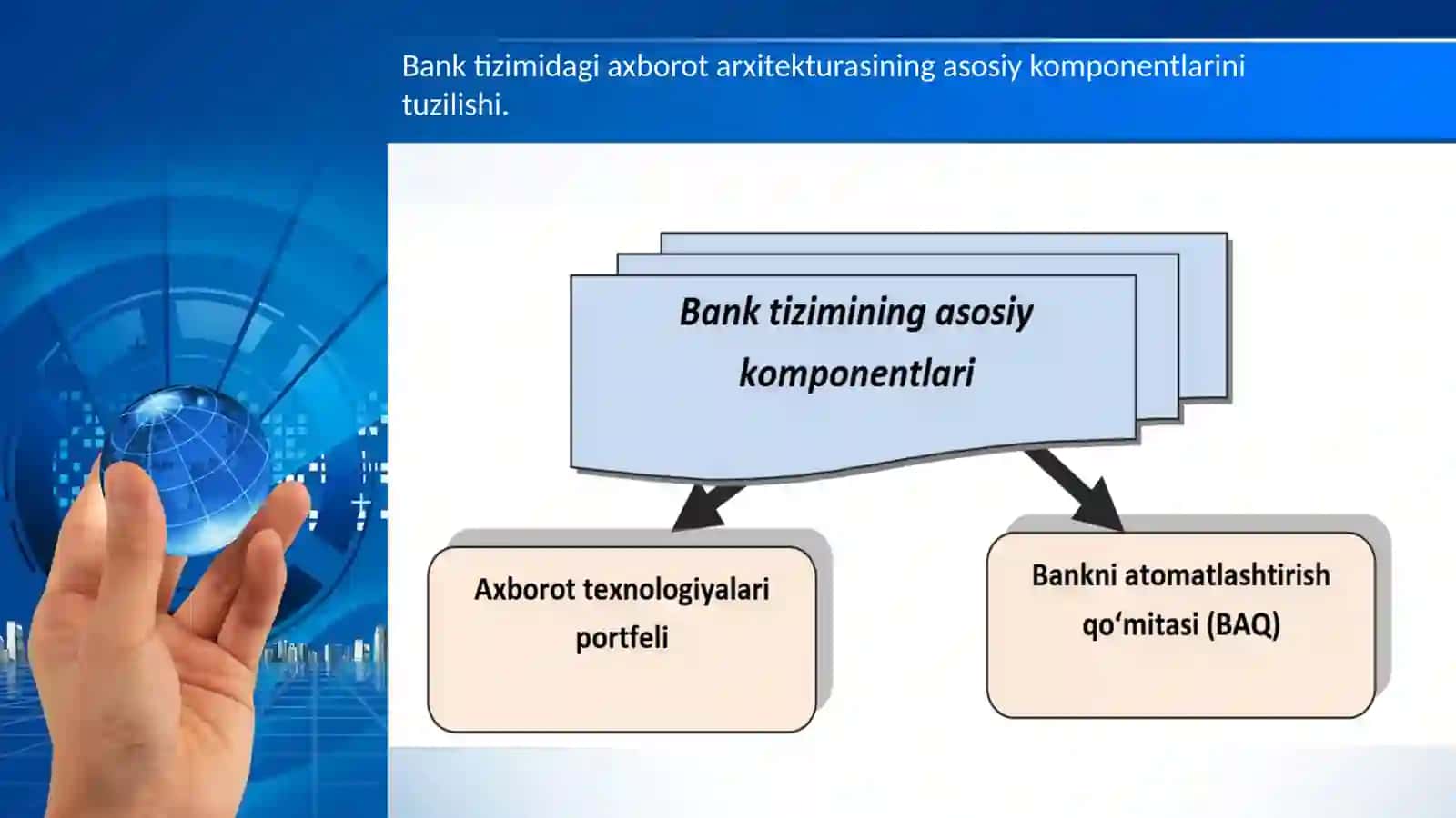 Bankavtomatlashtirilgan axborot tizimlari 4