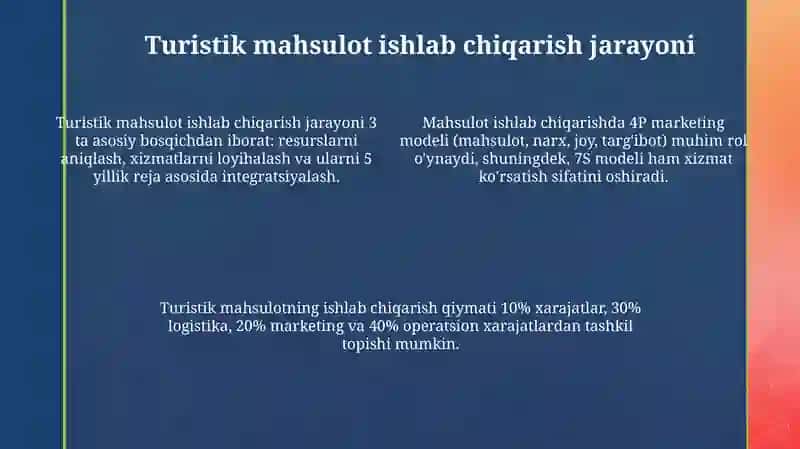 Mintaqaviy turizm xizmatlari bozor tarkibi 4