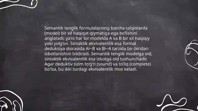 Teng kuchli formulalar tushunchasi 4