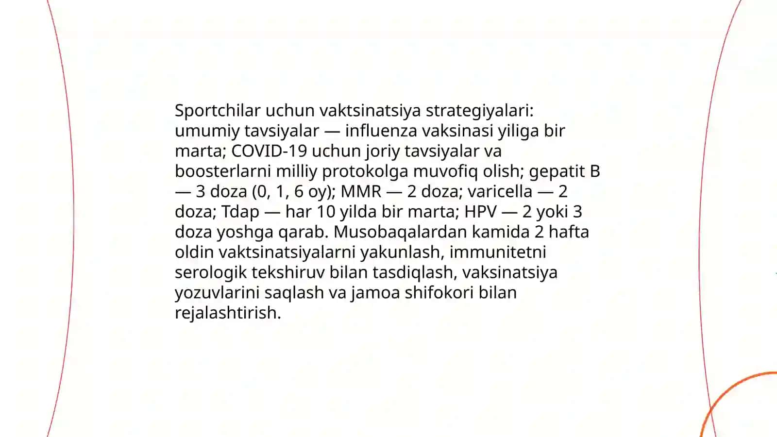 Sportchilarda yuqumli kasalliklarning oldini olish 4
