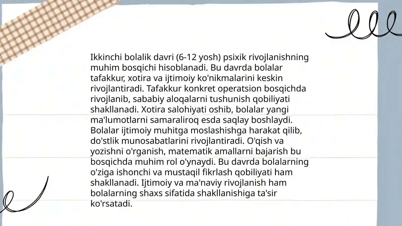 Psixikasini ontogenezda rivojlanishi 4