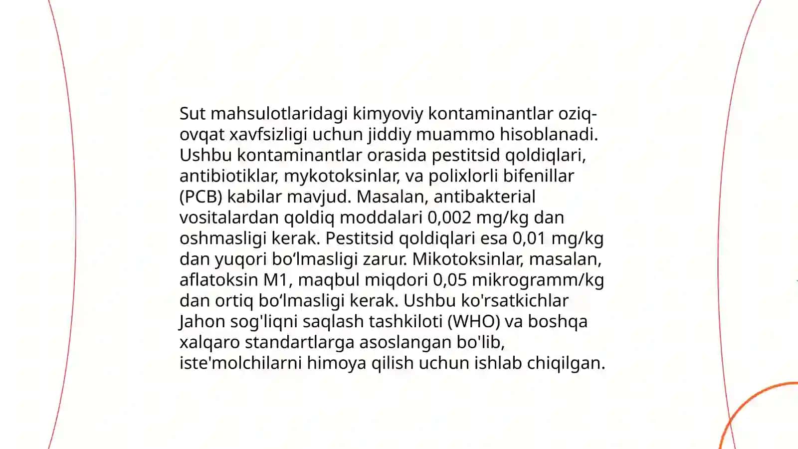 Xom sutning mikrobial xavfsizligi 4