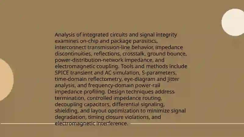 The analysis of integrated systems in engineering 4