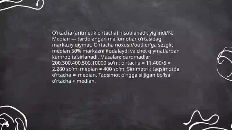 Aholi daromadlari darajasi statistikasi 4