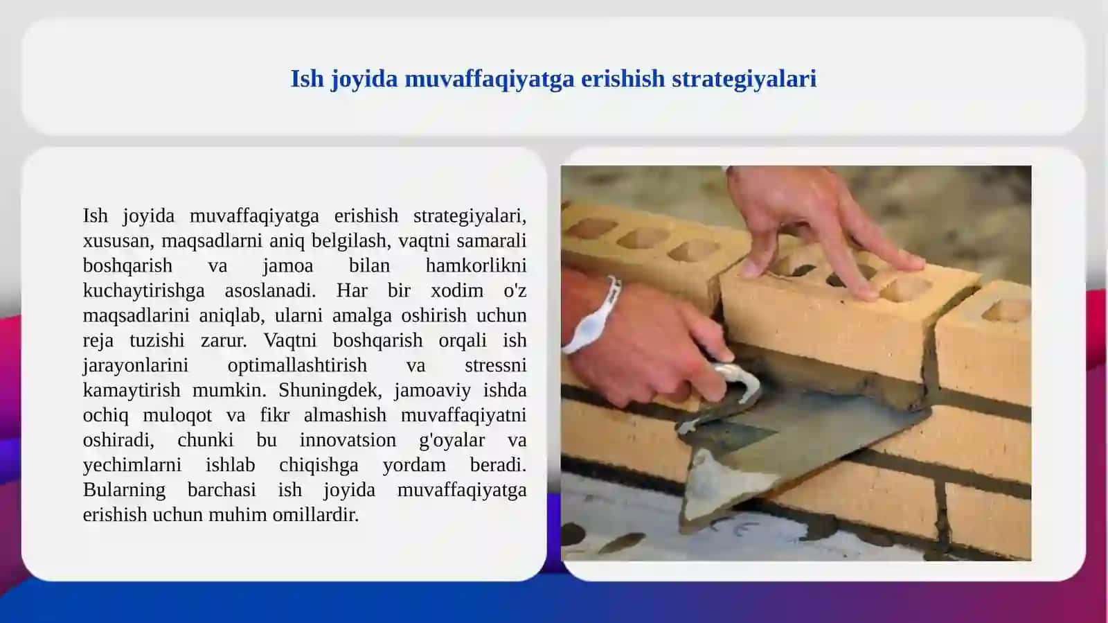 Mening kasbim quruvchi 4