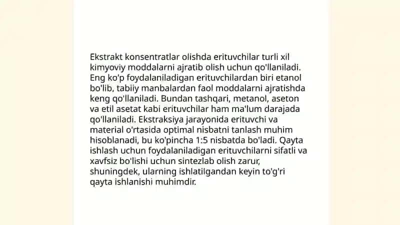 Ekstrakt konsentratlar olish usullari 4