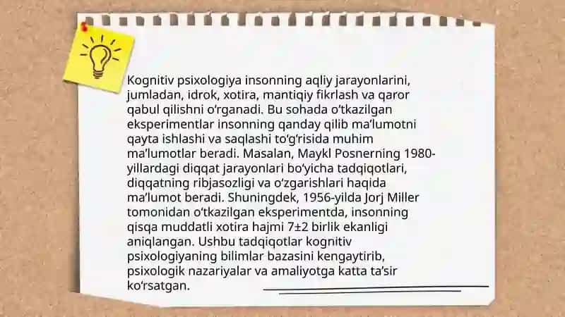 Eksperimental psixologiyaning hozirgi davrdagi paradigmasi 4