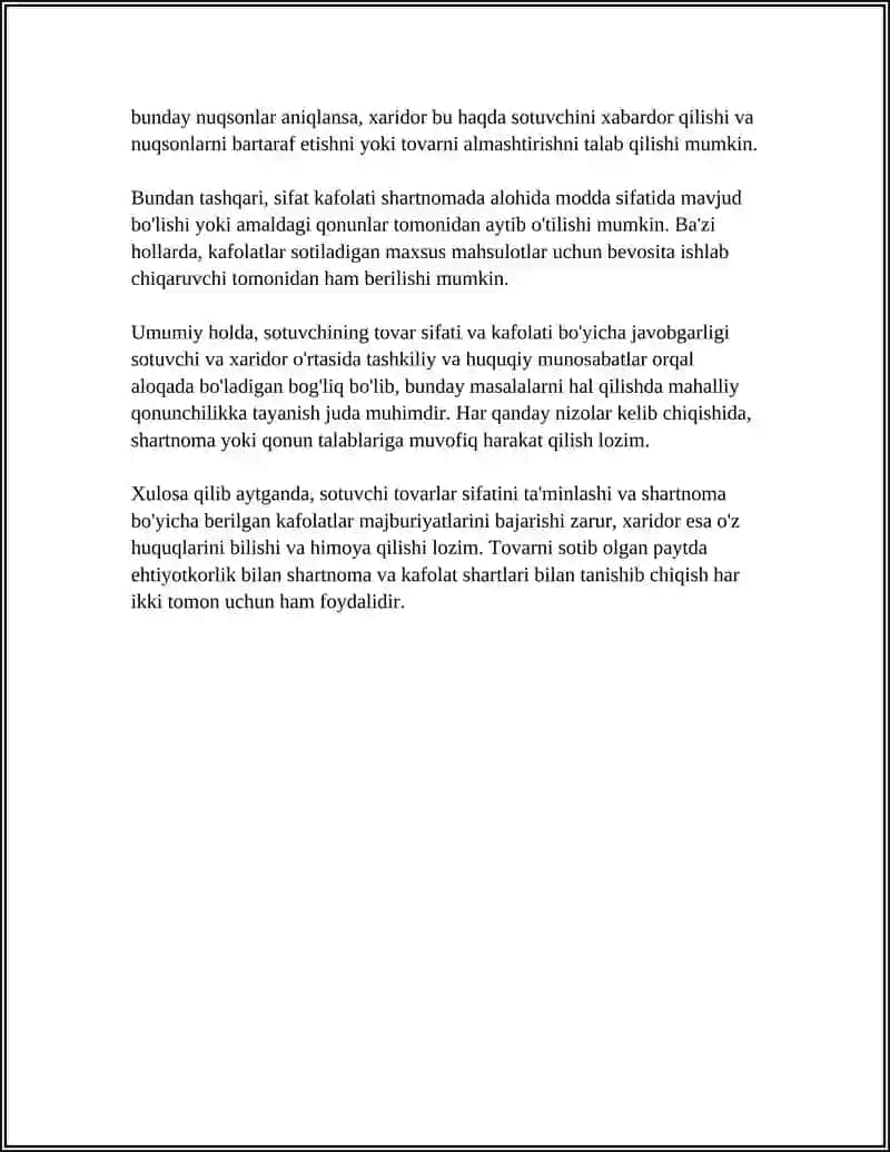 SOTUVCHI VA XARIDOR JAVOBGARLIGI 4